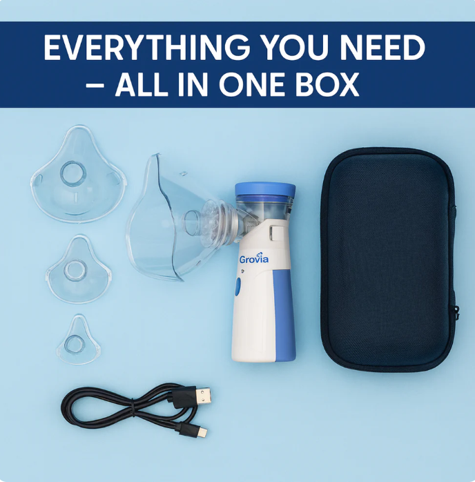 PureBreath™ – Compact Nebulizer | Gentle Vapour | Safe Relief Anytime, Anywhere