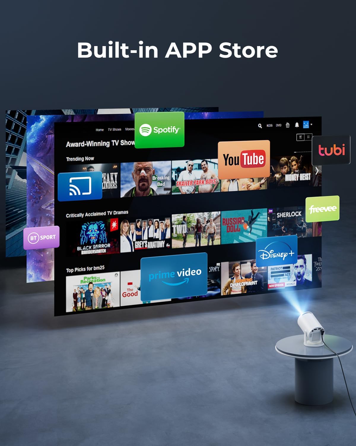 Cinematic Projector Portable Home Theater™