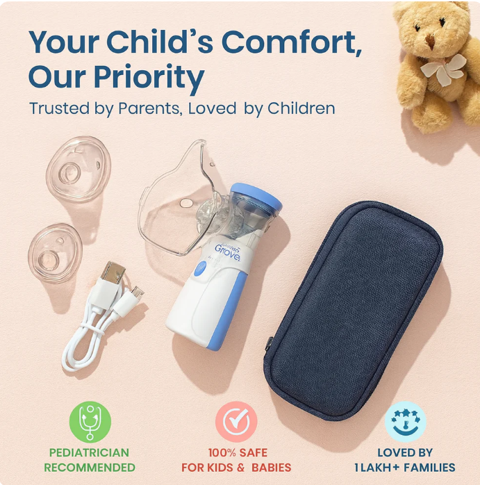 PureBreath™ – Compact Nebulizer | Gentle Vapour | Safe Relief Anytime, Anywhere