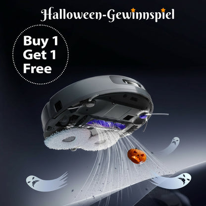 Sweeping Robot Vacuum Cleaner  Thin 1200mAh Power Suction Quiet Self Charging Robotic Vacuum Cleaner  (Black) Buy 1 Get 1 Free